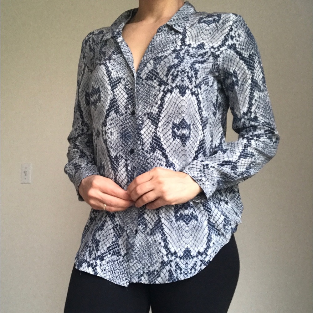 TheKooples silk shirt.